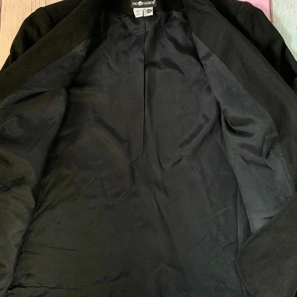 Vintage wool Black blazer - Picture 4 of 6